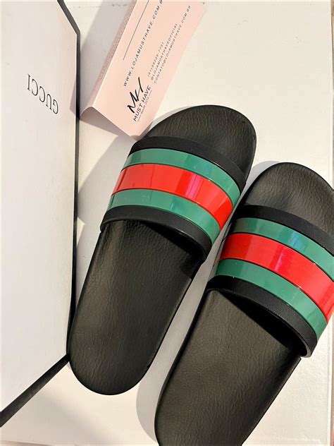 chinela gucci|chinelo da Gucci original.